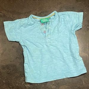 Little Green Radicals sky blue tee shirt